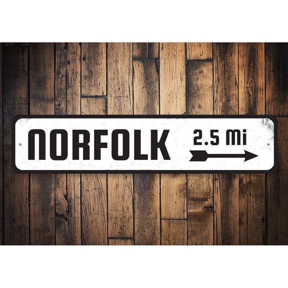 Location Arrow Novelty Decor, Metal Wall Sign - 4x18 Inches