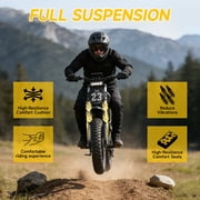 HiKeep 1500W/3000W Peak Off-Road Electric Bike for Adults, 52V 40Ah UL Battery, 20x4 Fat Tire Dirt Ebike, 40MPH E-Mountain Bike, 40-85 Miles Range, UL 2849