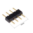 thumbnail image 2 of 50pcs 4 Pin Male to Male Plug Header Adapter Fit RGB/3528/5050  Chip Strip, 2 of 3