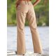 thumbnail image 4 of Pantalones elásticos de cintura baja para mujer con bolsillos Pantalones de vestir de pierna acampanada Pantalones pequeños para trabajo de oficina BusinessE-gray-low RiseX-Large, 4 of 5