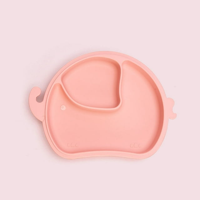 Platos de silicona para bebés divididos - Platos portátiles antideslizantes con ventosa para niños pequeños para bebés y niños Plato de cena para bebés sin BPA, apto para lavavajillas y microondas Sailing Electrónica