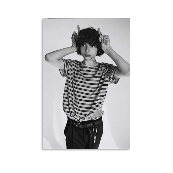 Finn Wolfhard Poster Actor Art Poster (1) Poster Cool Artworks Painting Wall Art Canvas Prints Hanging Picture Home Decor Posters