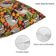 thumbnail image 3 of Yiaed Sloth on the Branch Print Pillow Covers Super Soft Decorative Square Throw Pillow Covers Case Cushion Covers for Sofa Couch Bedroom Car Decor（No pillow core）-22"x22", 3 of 7