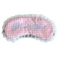 thumbnail image 1 of Sleeping Mask Embroidery Letter Plaid Sleeping Eye Cover Blindfold Eyeshade, 1 of 9