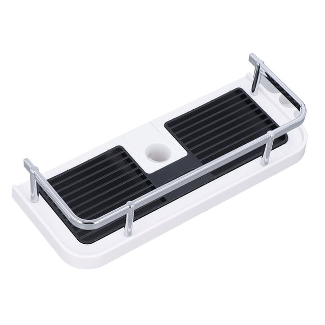 Estante de baño Ticfox extraíble y lavable sin perforaciones montado en la pared
