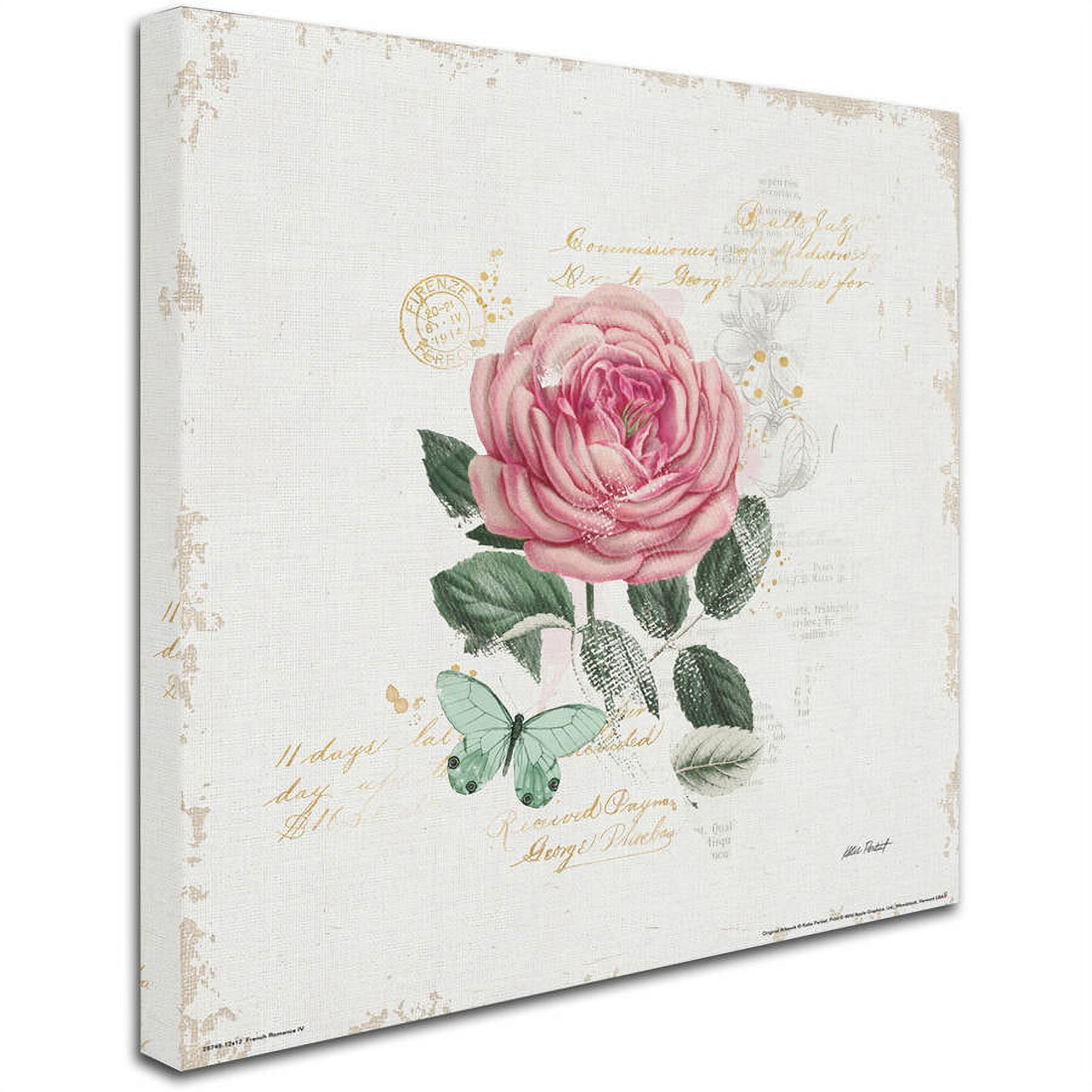 Trademark Fine Art "French Romance IV" Canvas Art by Katie Pertiet