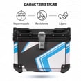 thumbnail image 3 of Caja Maletero Porta Equipaje Moto Kinlley 47L Azul, 3 of 8