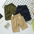 thumbnail image 4 of Ticikt Boy's Summer Khaki Shorts, Boys Shorts School Uniform Flat Front Twill Chino Shorts,Color:Green,18-24 Months, 4 of 6