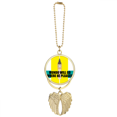 thumbnail image 1 of Porte-clés de Voiture Angel Pendentif Aile "Mundo Will Go Where He Pleas!, 1 of 4