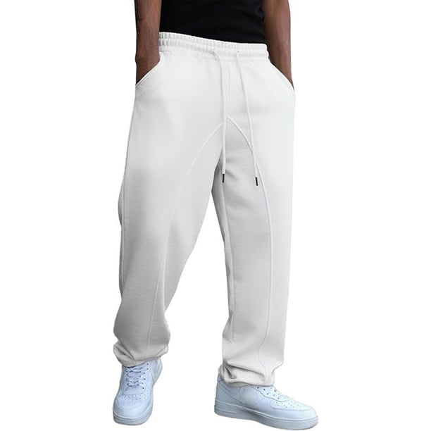 Ceisia Men's Loose Straight Wide-Leg Sweatpants Japanese Terry Cloth Casual Athletic Pants with Deep Pockets Gifts