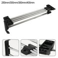 thumbnail image 3 of Movable Crossbar Clothes Hanger Top Mount Wardrobe Closet Rail Rod Cold Rolled Steel Hanging Clothes 250/300/350/400mm, 3 of 4