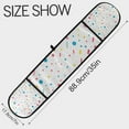 thumbnail image 3 of Yayeee Double Oven Mitt Kitchen Heat Resistant Baking 35" x7" Quilted Glove, White Retro Pattern, 3 of 6