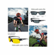 thumbnail image 5 of Kit Casco De Bicicleta luz De Bicicleta, gafas y mascara Negro con Rojo, 5 of 5