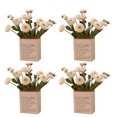 thumbnail image 2 of Coofit 4PCS Artificial Flower Lifelike Calendula Officinalis Fake Flower Faux Flower, 2 of 10