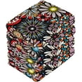 thumbnail image 4 of SKYSONIC Daisy Flower Cotton Washcloths Set of 4, Highly Absorbent Soft Fingertip Towel for Bathroom, Gym, Hotel and Spa, 12 x 12 Inch, 4 of 7