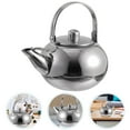 thumbnail image 2 of Stainless Steel Tea Kettle Stovetop Teapot Tea Maker Kettle Kitchen Kettle Pot with Infuser for Home Office Tea House Silver 16cm, 2 of 6