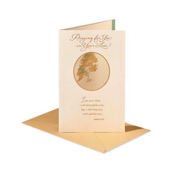 American Greetings Religious Sympathy Card for Comfort (Praying for You in Your Loss)