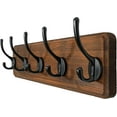 thumbnail image 1 of Coat Rack Wall Mounted Coat Hooks Wall Mounted \u\u Hole to Hole Large Coat Hanger Wall Hook Rack Hooks for Hanging Coats Hats Jacket Clothes Entryway Rustic s, 1 of 9