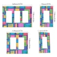 thumbnail image 2 of Yayeee Rocker Switch Wall Plate 3-Gang 6.5"x4.6" Home Decorative Outlet Cover, Colorful Geometric Pattern, 2 of 6