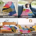 thumbnail image 2 of Yayeee Throw Blanket for Couch Soft Warm 50" x 60" Sofa Chair Bed Decoration, Stripes Pattern, 2 of 7