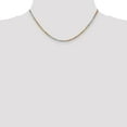 thumbnail image 2 of 14k Tri Colored 16 Inch 2.9mm Rope Chain Necklace Pendant Charm, 2 of 9
