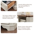 thumbnail image 7 of OKD Farmhouse Nightstand with Charging Station, End Table with 2 Drawers for Living Room, Side Table, Vintage White, 7 of 7