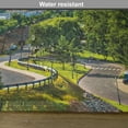 thumbnail image 6 of Ambesonne United States Place Mats Set of 4, Hartford Aerial, Standard Size, Sky Blue Green Grey, 6 of 6