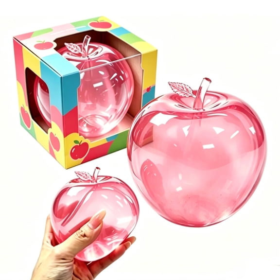 Apple Squishy, Slow Rebound Fruit Shaped Stress Ball, Soft Pinch Squeeze Sensory Fidget Toy for Anxiety Relief
