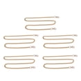 thumbnail image 2 of 5 cadenas de aluminio de 39,4 pulgadas, elegante, exquisito brillo, duradera, multiusos, cadena artesanal de metal para bolsa de joyería, bricolaje, oro, 2 of 14