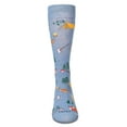 thumbnail image 2 of MeMoi Men's Camping Trip Bamboo Crew Socks - Mens - Male, 10-13, Denim Heather, 2 of 3