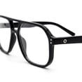 thumbnail image 6 of OPULIZE LUX Blue Light Glasses - Gaming & Computer Eyewear for Women Men - UV & Eyestrain Protection - Classic Aviator Style Glasses - Clear Lenses, Black Frame - Pack of 1, 6 of 8