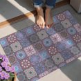 thumbnail image 4 of Purple Ethnic Geometric Patchwork Pattern Door Rugs,Washable Non Slip Door Mats Indoor,Decorative Door Mats,Entry Mat Indoor for Entrance,Bedroom,Kitchen,Bathroom,20"x32", 4 of 6