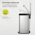 thumbnail image 4 of Bote de basura EKO Titus Slim 30L Acero Inoxidable, para cocina, pedal resistente, cierre silencioso, con cubo interior, tapa antiolores, agarradera trasera, 4 of 5