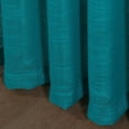 thumbnail image 3 of Set of 2 Piece Linen Textured Semi-Sheer Rod Pocket Curtain Panels (95" Long, Teal), 3 of 3