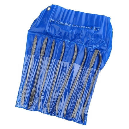 

Set of 8 Wood Riffler File Double Head with Protective Sleeve 20cm Hand Tools Crafts Riffler for Polishing Rasping Woodworking Carving