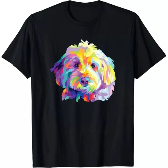 DOPASHIRT Colorful Dog Goldendoodle Gift Labradoodle Pet Bernedoodle Gift T-Shirt Unisex S-5XL Hot Trending Shirt, Vintage Birthday Gift