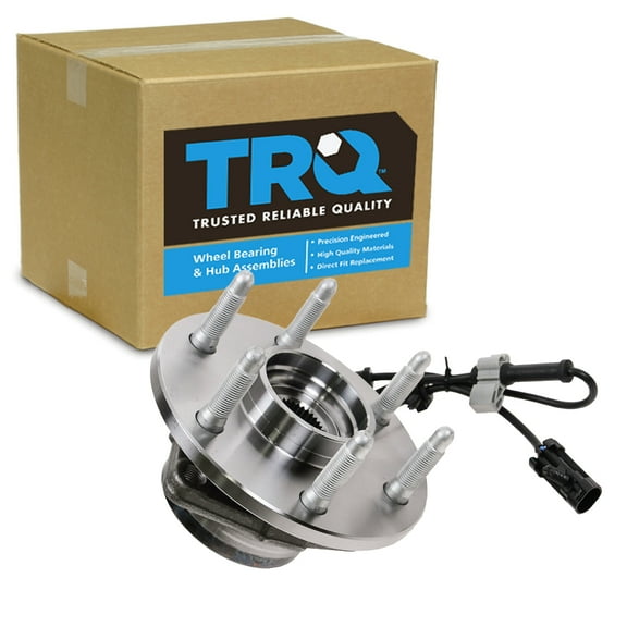 TRQ Front Wheel Hub & Bearing w/ ABS for Chevy GMC Pickup Truck 4X4 4WD AWD BHA53891 Fits select: 1999-2007 CHEVROLET SILVERADO, 2000-2006 CHEVROLET TAHOE