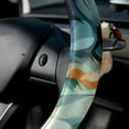 thumbnail image 5 of Wolf 14.5 Inch Printing PVC Leather Steering Wheel Cover Car Wheel Covers Auto Accessories, 5 of 6