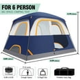 thumbnail image 6 of SANOPY Tent 6 Person Camping Tent - Lightweight, Waterproof, Easy Setup with Rainfly & Screen Windows for Family, Beach, and Outdoor Adventures, 6 of 9