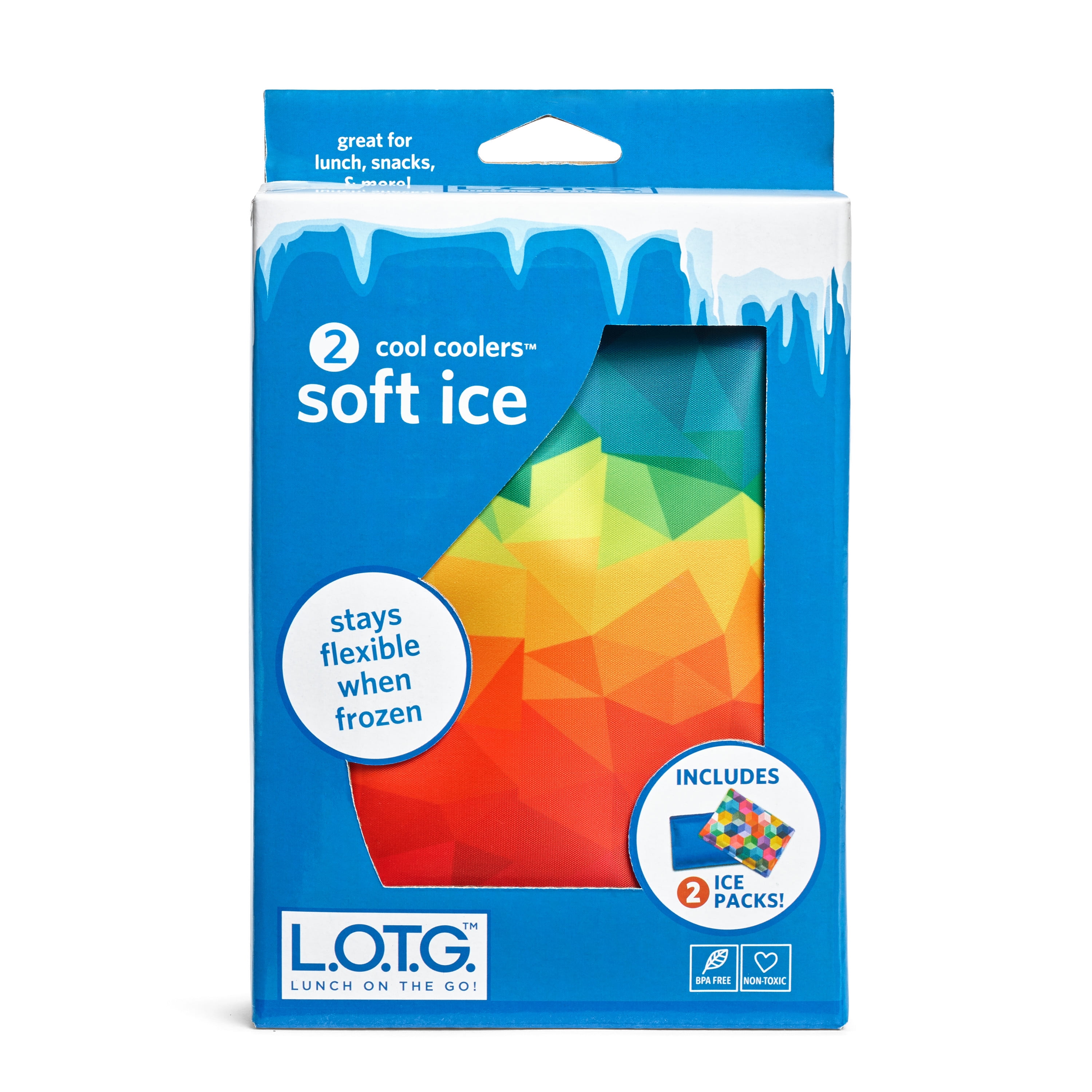 L.O.T.G 2 Cool Coolers Soft Ice Backs Stays Flexible When Frozen 