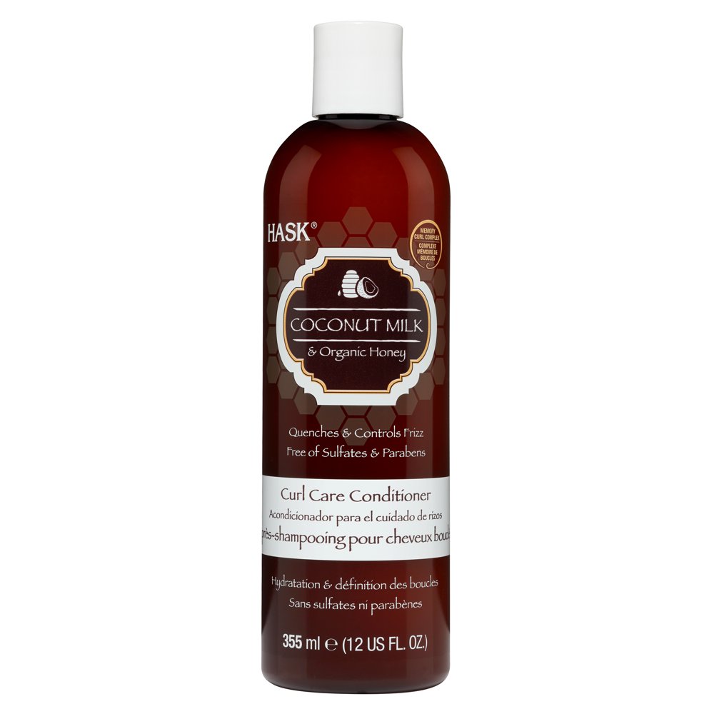 HASK Conditioner Sulfate Free Coconut Milk and Organic Honey, 12 fl oz