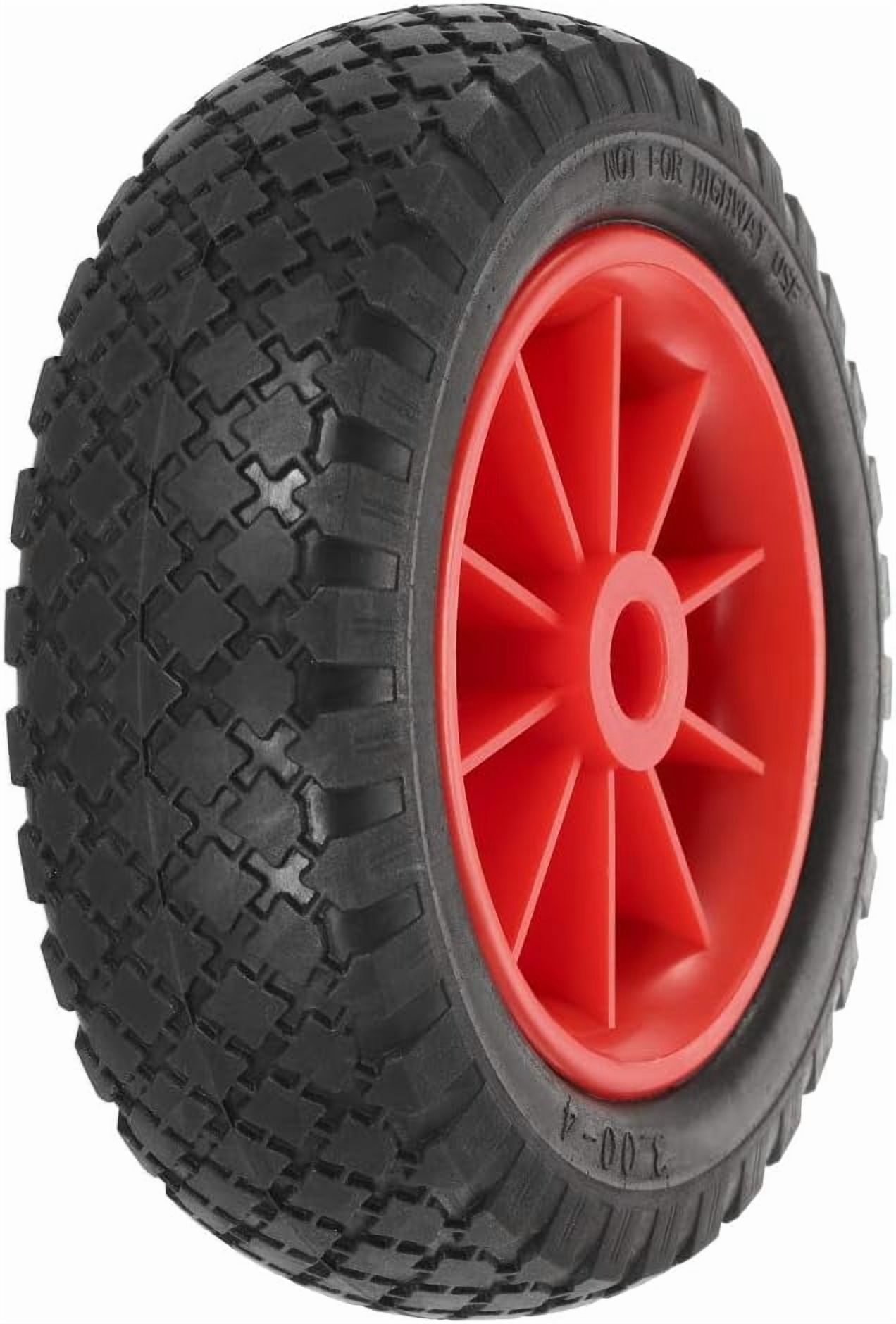 HUIOP Kayak cart Wheel, 1pc 10'' Solid Tire Wheel for Kayak Canoe Trolley Cart Replacement Tire
