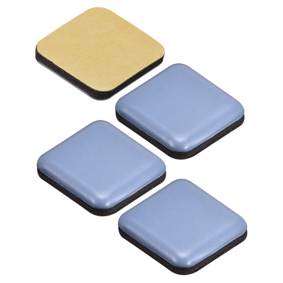 Furniture Sliders for Carpet and Hardwood Floors Adhesive Furniture Glides Sliders，Self-Stick (Teflon) Furniture Sliders Pad（8pack，square30mm, 1-1/5in）