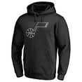 thumbnail image 2 of Men's Black Utah Jazz Marble Logo Pullover Hoodie, 2 of 3