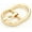 Gold, variant on 4 pcs Oval Belt Buckle Center Bar Belt Buckles Single Prong Belt Purse Making Accessories SC66 (5/8 Inch, Brushed Brass)
