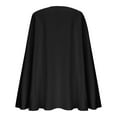 thumbnail image 3 of Sexlip Womens Double Breasted Cape Blazer V Neck Split Sleeve Elegant Business Casual Mini Blazer Dress Fall A Line Outfit Black S, 3 of 6