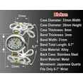 thumbnail image 3 of Blekon Collections Quartz Women's 33mm Case Metal Concho Bangle Watch, 3 of 5