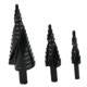thumbnail image 4 of Juego de Brocas Escalonadas HSS de 3 Piezas, Herramientas de Corte en , , Negro, 4-32 Mm Macarena Broca escalonada de cobalto 3pcs, 4 of 8