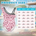 thumbnail image 7 of Uorisanigo Kids One Piece Bathing Suits for Girls Size 11-12 Ruffle Shoulder Swimming Lessons Swimwear Adjustable Strap Quick Dry Athletic Practice Suit, Pink Leopard Print, 7 of 7
