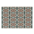 thumbnail image 2 of Ethnic Cutting Board, Prehistoric Cultural Style Retro Geometric Art Pattern, Decorative Tempered Glass Cutting and Serving Board, Small Size, Orange Black White, by Ambesonne, 2 of 5